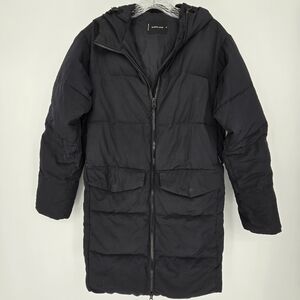 everlane black perka puffer coat winter jacket black size Xsmall
